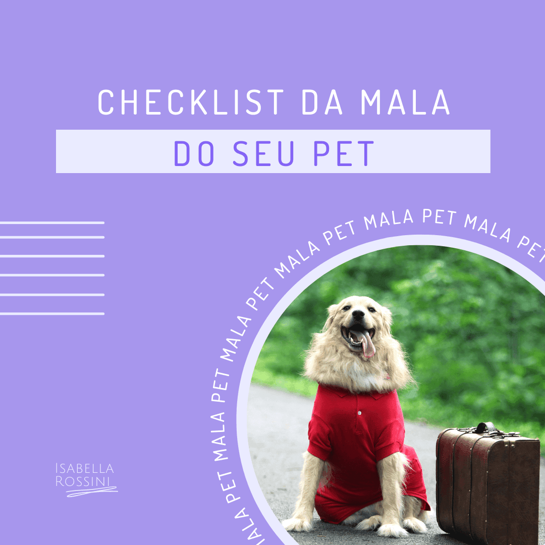 Checklist da mala pet