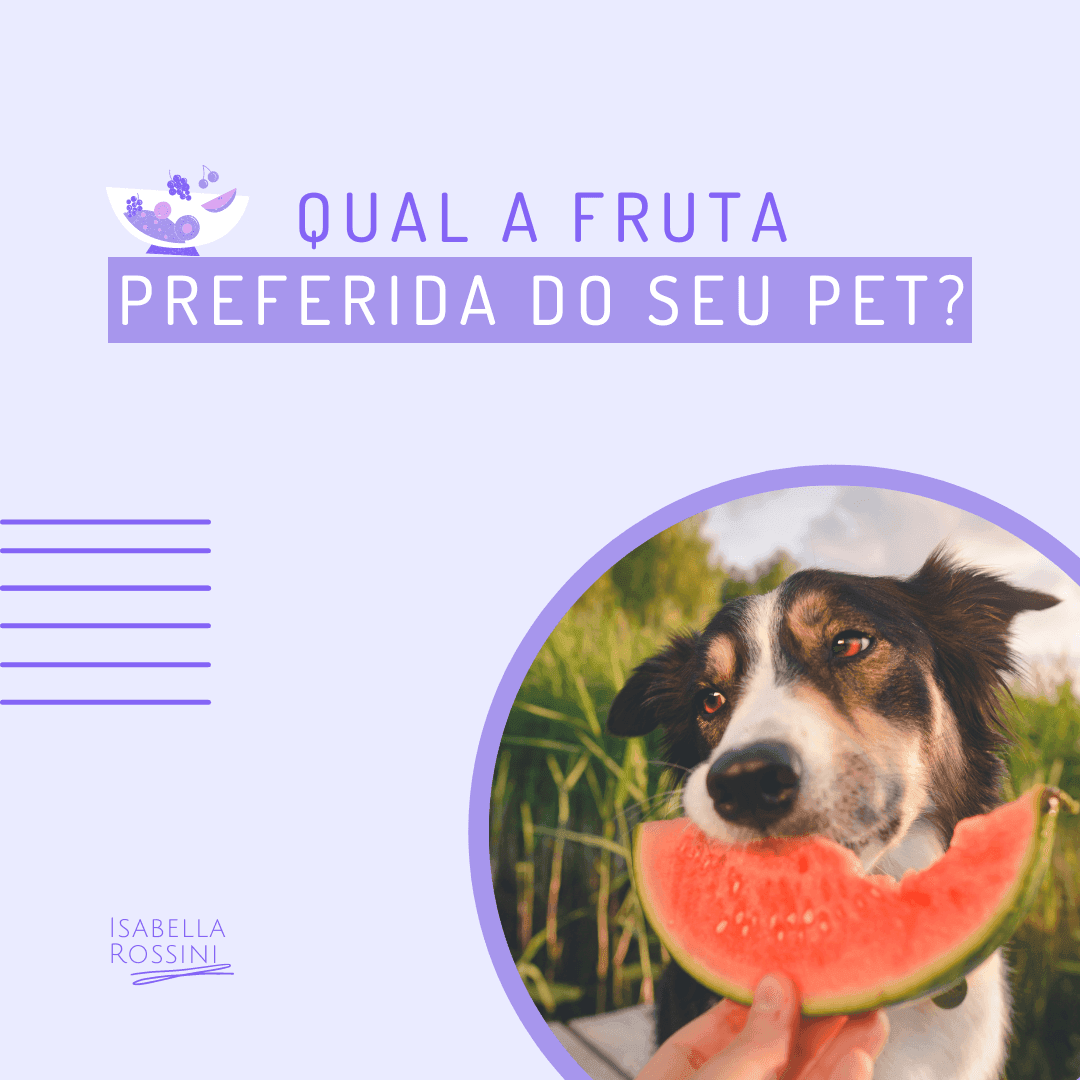 Qual a fruta preferida do seu pet?